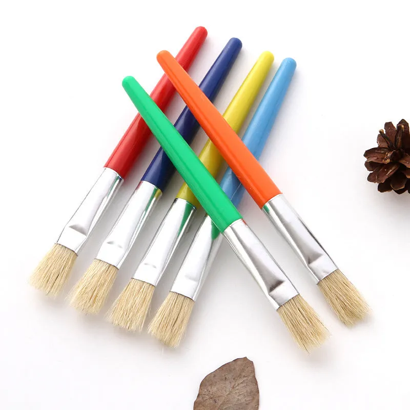 20-Piece Candy Color Oil Painting Brush round Rod Graffiti Painting Brush