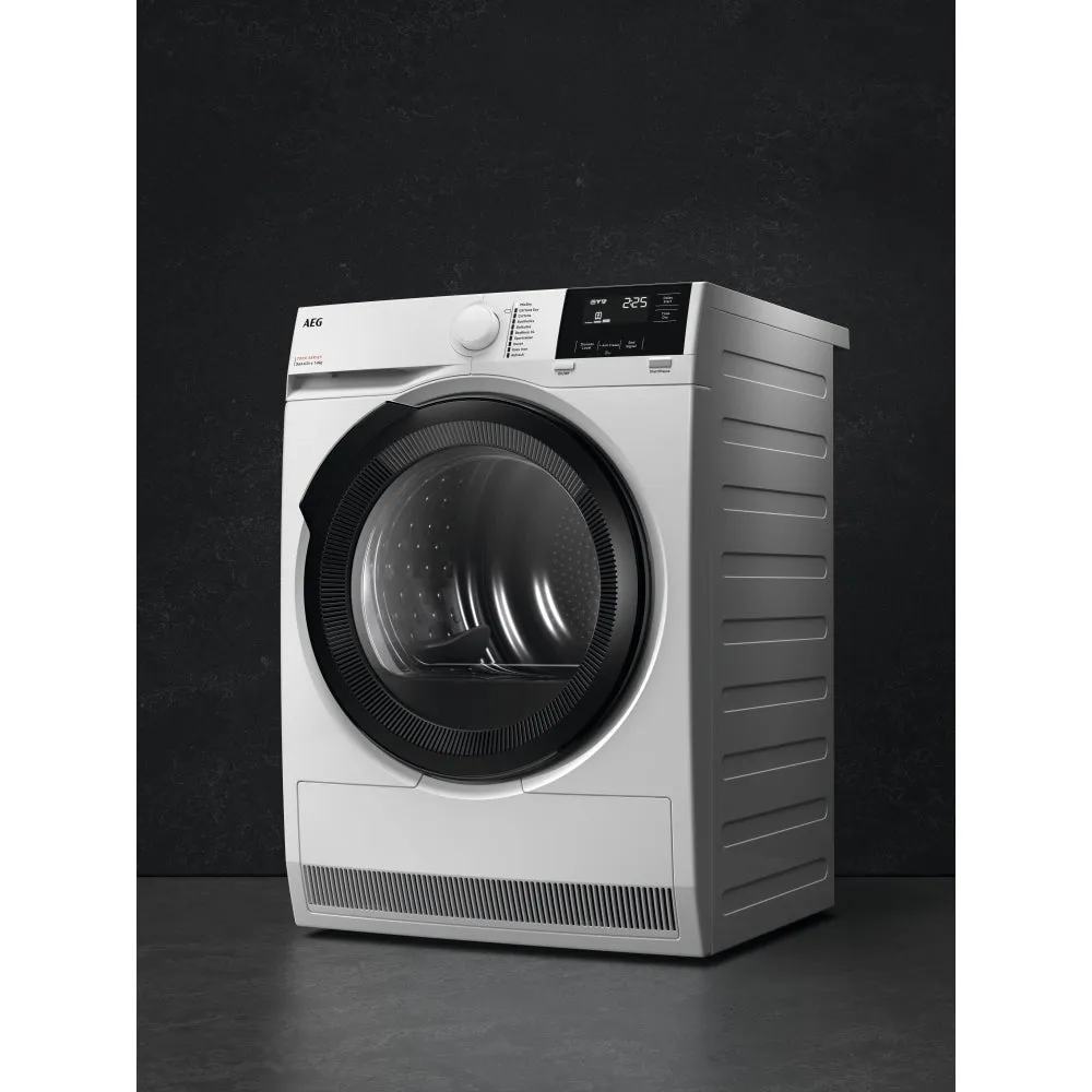 AEG TR718L4B 8kg Heat Pump Tumble Dryer - White - A   Rated