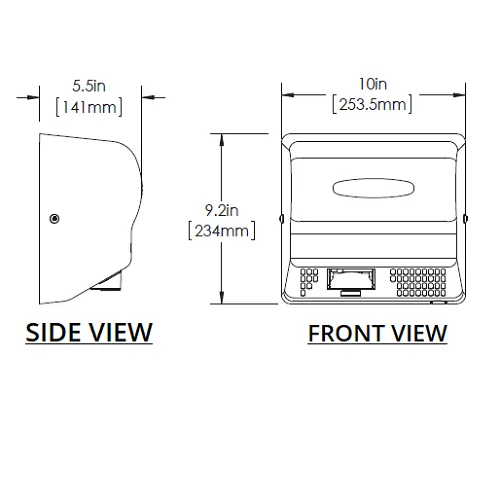 AMERICAN DRYER® AD90-SS Advantage AD® HAND DRYER - Brushed Stainless Steel Auto Universal Voltage