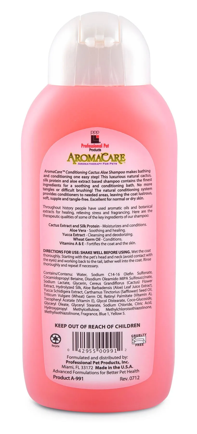 AromaCare Cactus Aloe 2-in-1 Shampoo & Conditioner