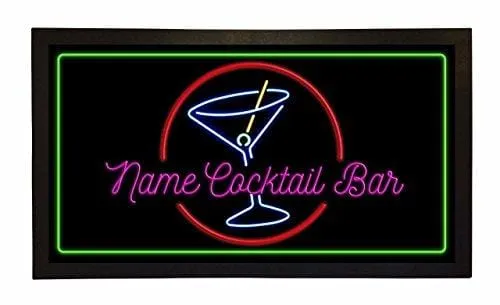 Bang Tidy Clothing Bar Runner Your Name Cocktail Bar Drip Spill Mat Personalized Bar Gifts