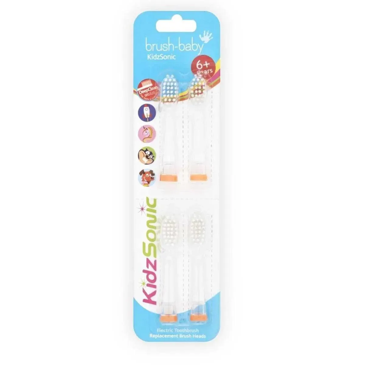 Brush-Baby Babysonic Replacement Heads 18-36mo (4 pack)