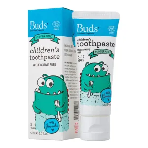 Buds Children's Toothpaste With Fluoride 3-12y 50ml