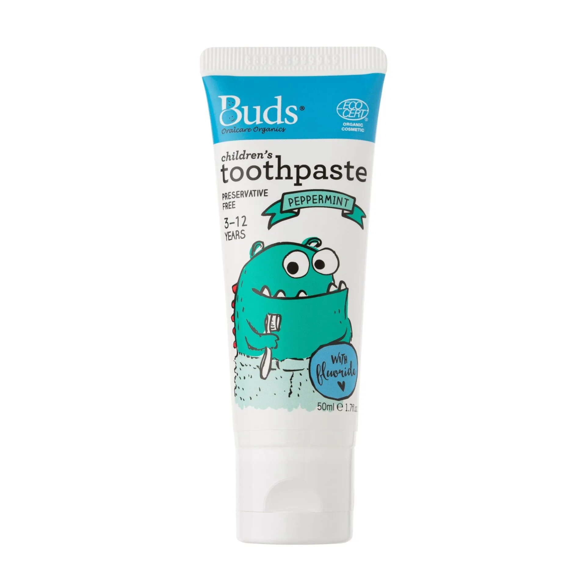 Buds Children's Toothpaste With Fluoride 3-12y 50ml