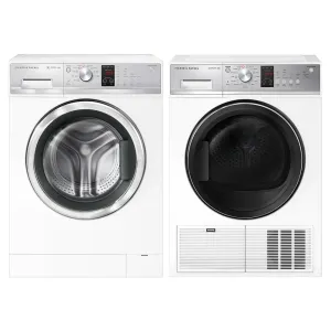 BUNDLE: WH9060J3 9KG LOAD WASHER & DH8060P3 8KG CONDENSER DRYER