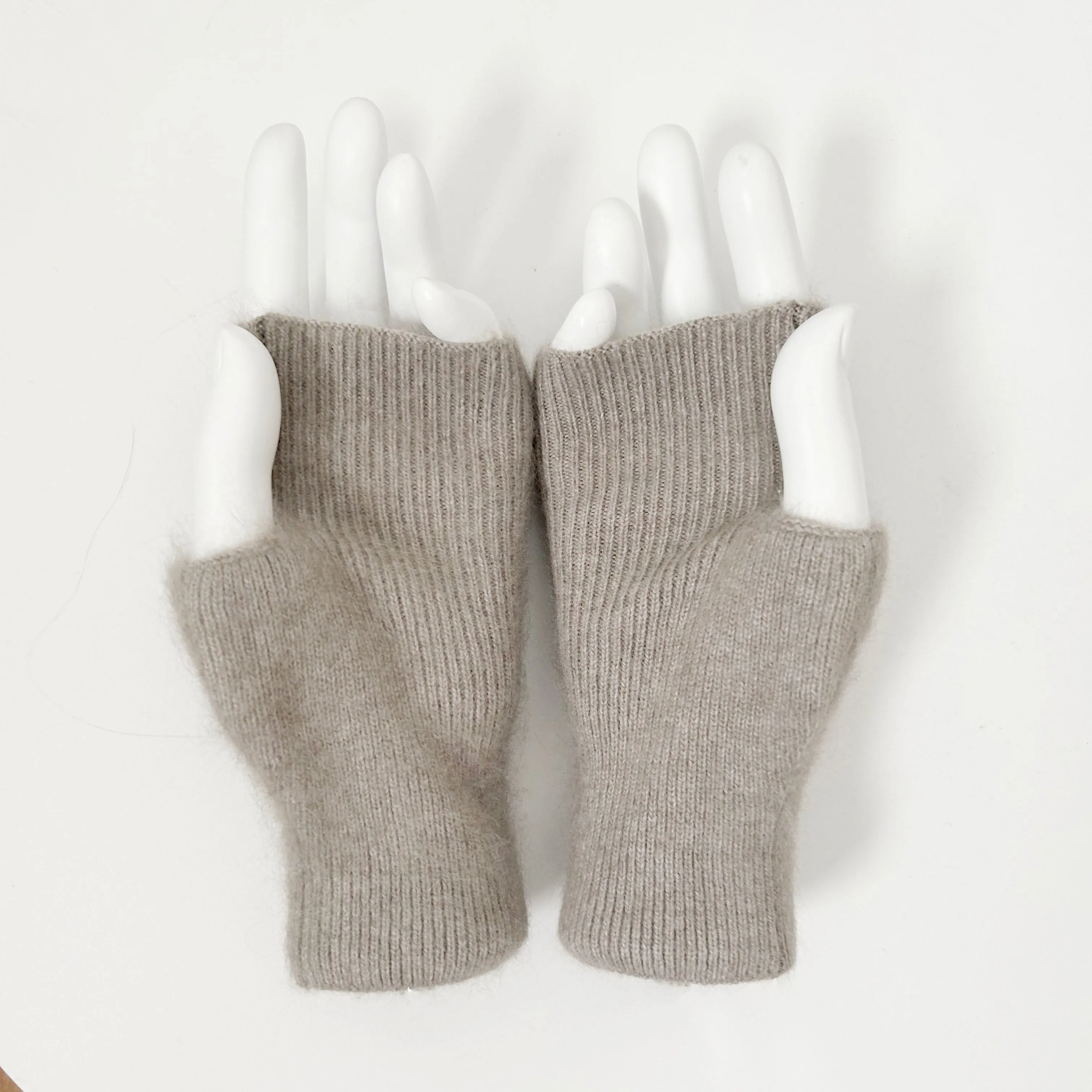 Cashmere Feel Acrylic Fingerless Wrist Gloves