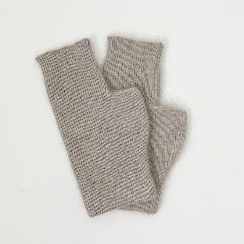 Cashmere Feel Acrylic Fingerless Wrist Gloves