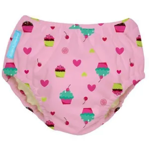 Charlie Banana Reusable Swim Diaper Cupcakes Baby Pink