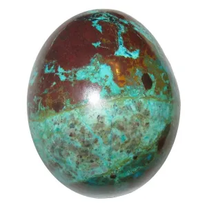 Chrysocolla Egg Land and Sea Natural Beauty Turquoise Stone