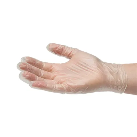 Clear Vinyl Disposable Gloves, Powder Free (100/bx)