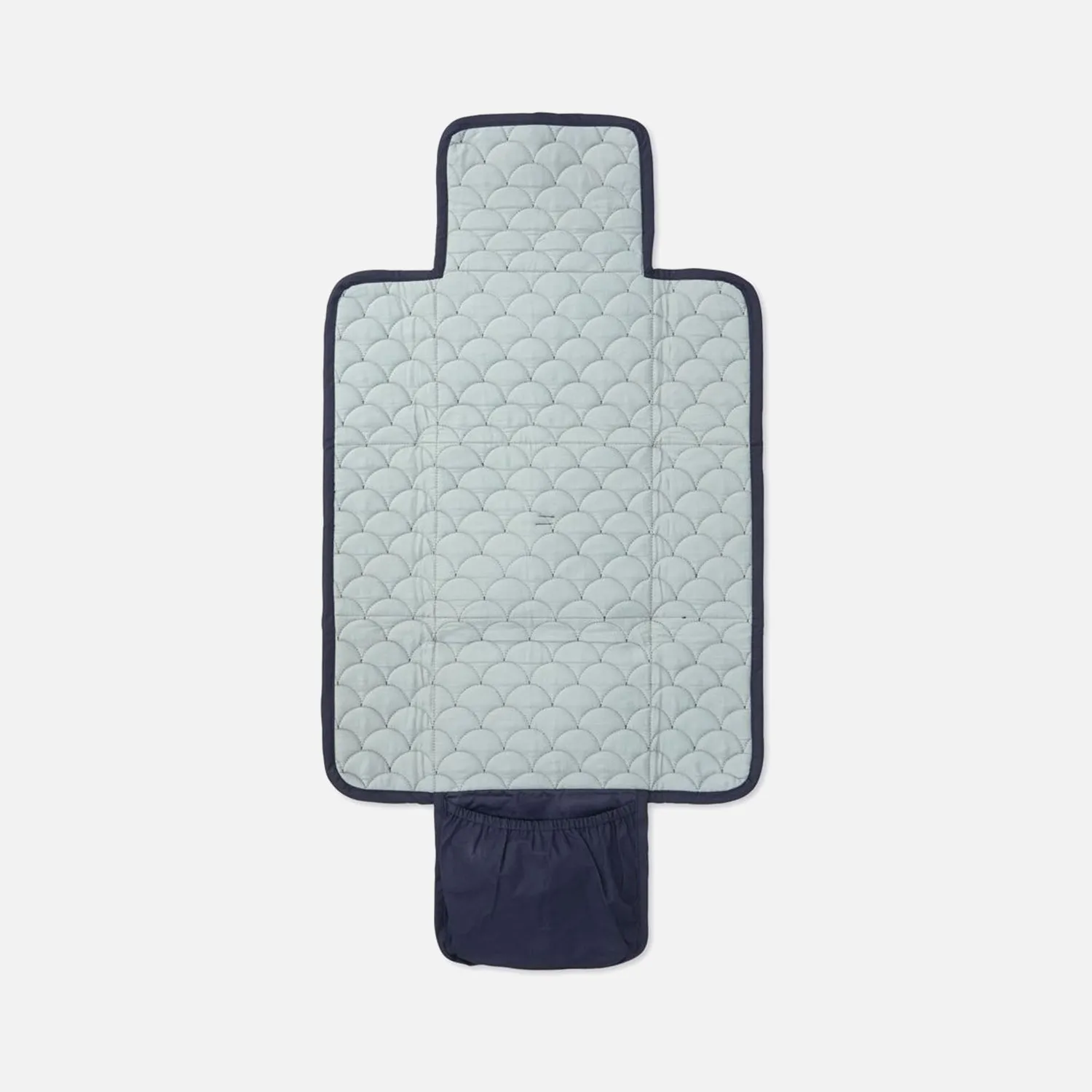 Cotton Quilted Changing Mat - Navy