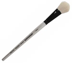 Daler Rowney Graduate Brush Short Handle-White Goat Oval Wash 3/4"=18mm