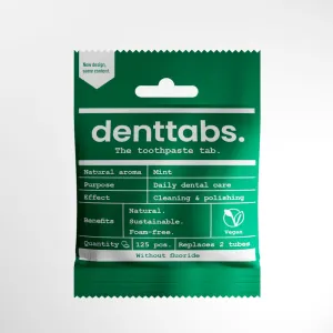 Denttabs Fluoride-Free Toothpaste Tablets