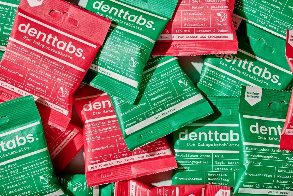 Denttabs Fluoride-Free Toothpaste Tablets