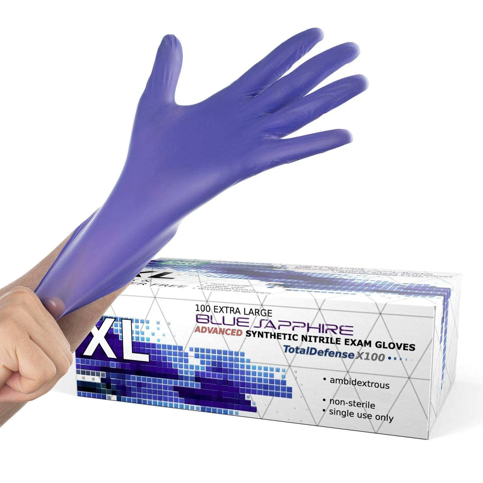 DRE Health Synthetic Nitrile Gloves - Powder Free - 100pk