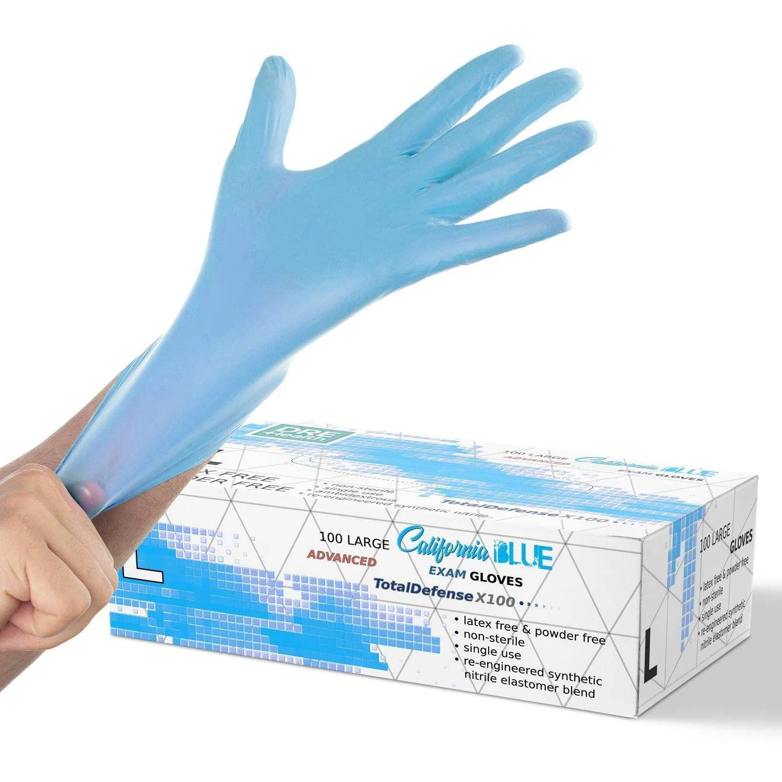 DRE Health Synthetic Nitrile Gloves - Powder Free - 100pk