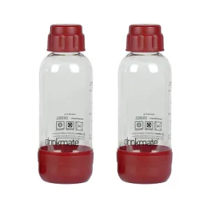 Drinkmate Red 0.5 Liter Bottles - Twin Pack