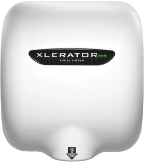 Excel Dryer XLERATOReco® XL-BW-ECO (No Heat) Hand Dryer - White BMC (Bulk Molded Compound) High Speed Automatic Surface-Mounted