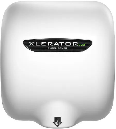 Excel Dryer XLERATOReco® XL-BW-ECO (No Heat) Hand Dryer - White BMC (Bulk Molded Compound) High Speed Automatic Surface-Mounted