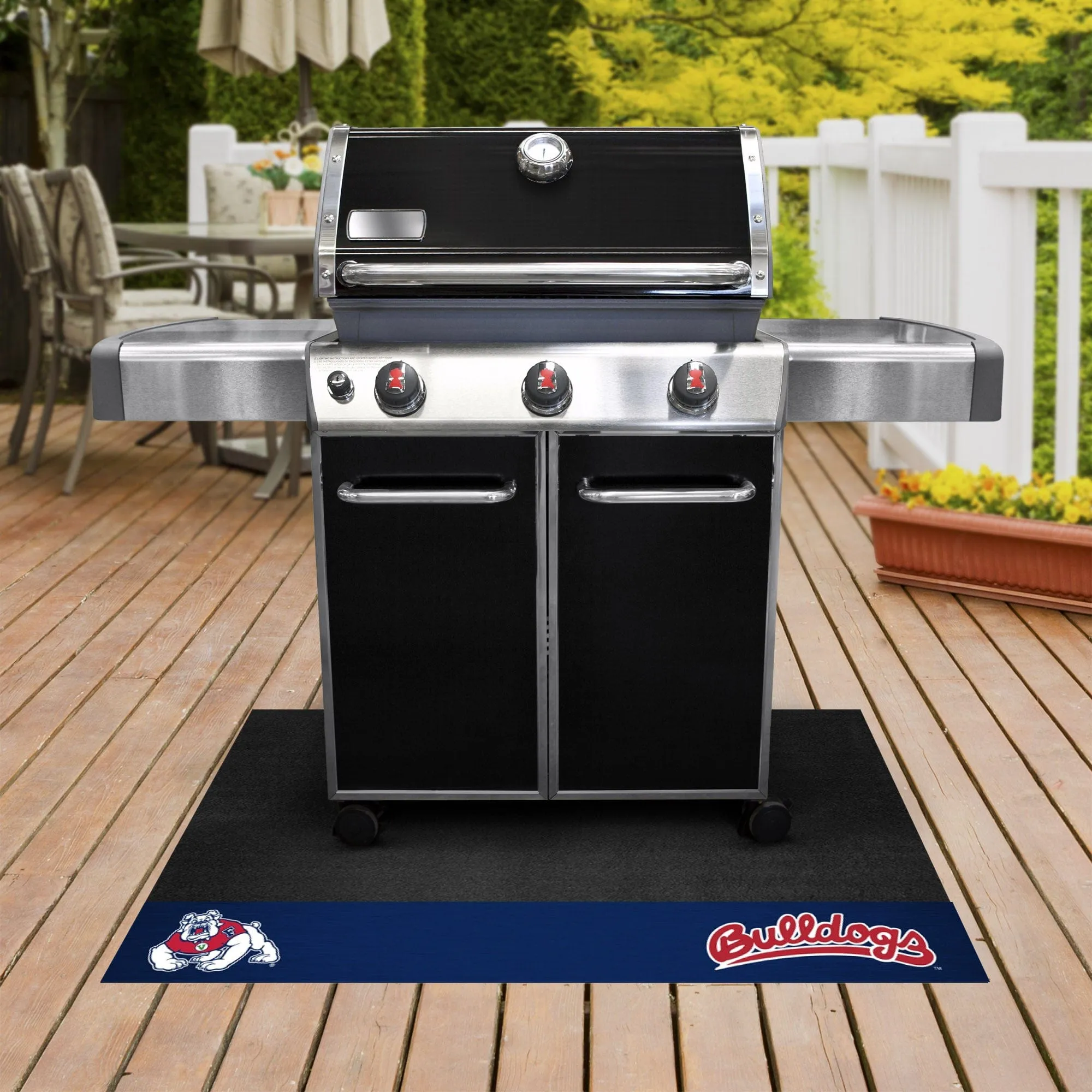 Fresno State Bulldogs Vinyl Grill Mat - 26in. x 42in.