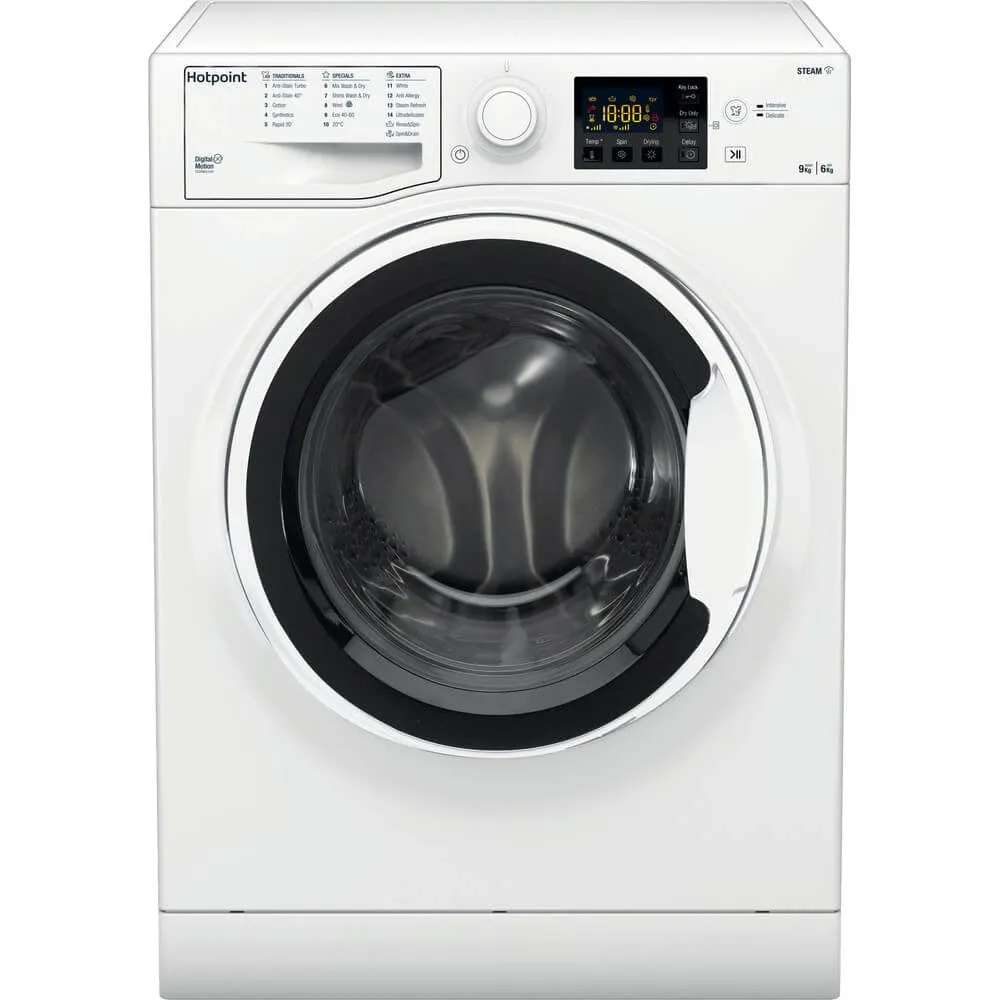 Hotpoint RDG9643WUKN 9Kg - 6Kg Freestanding Washer Dryer with 1400 rpm White