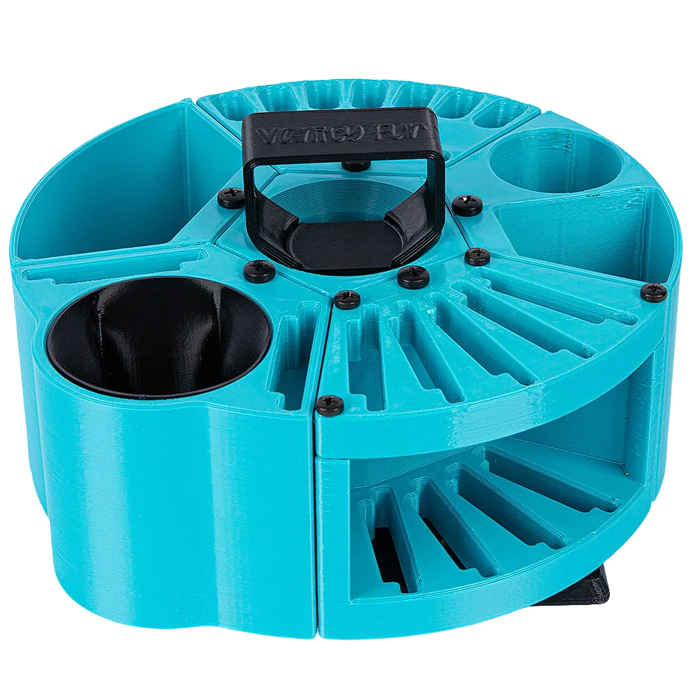 Houndabout Round Tool Caddy Cyan by Vanity Fur