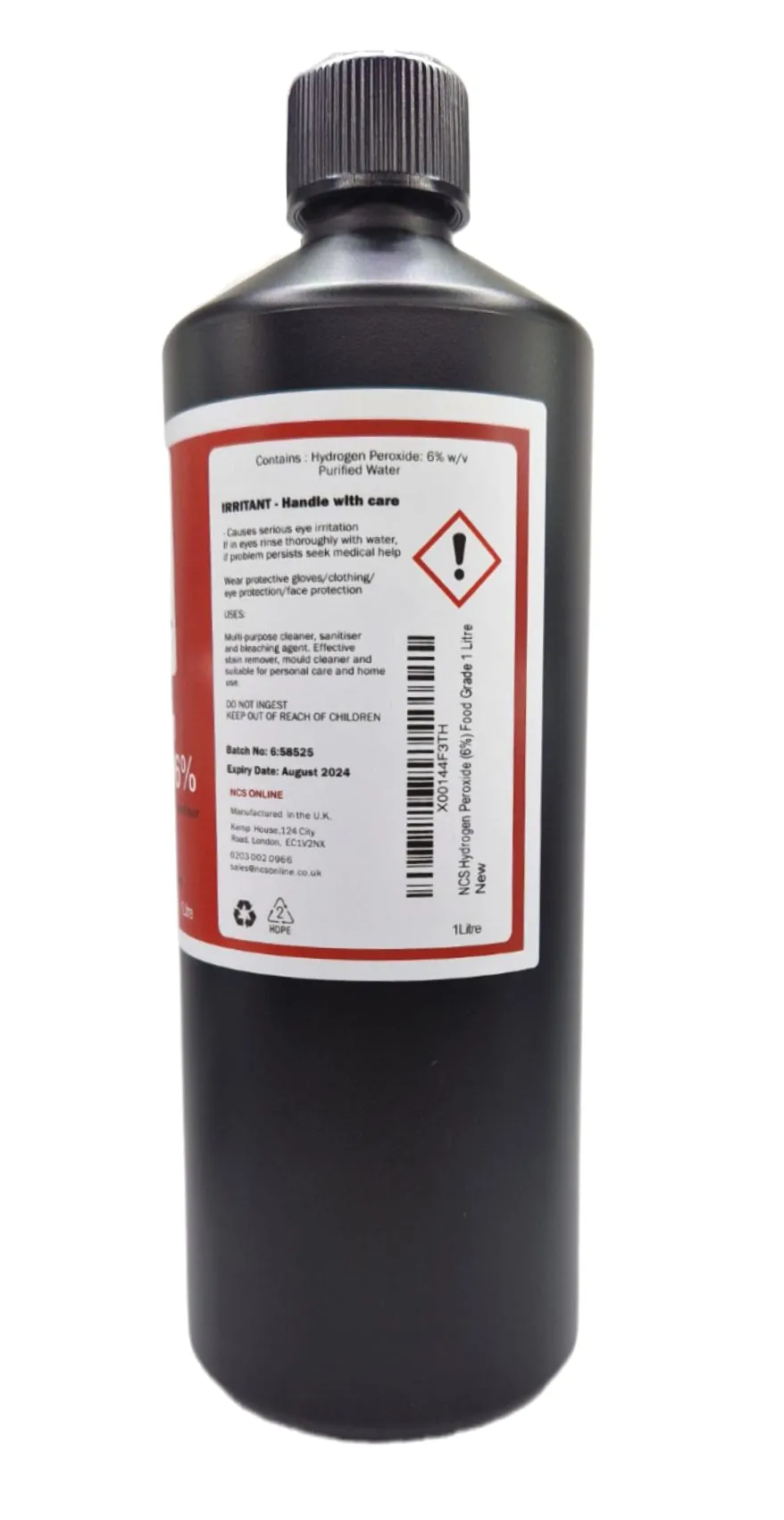 Hydrogen Peroxide 6% 1 Litre Food Grade