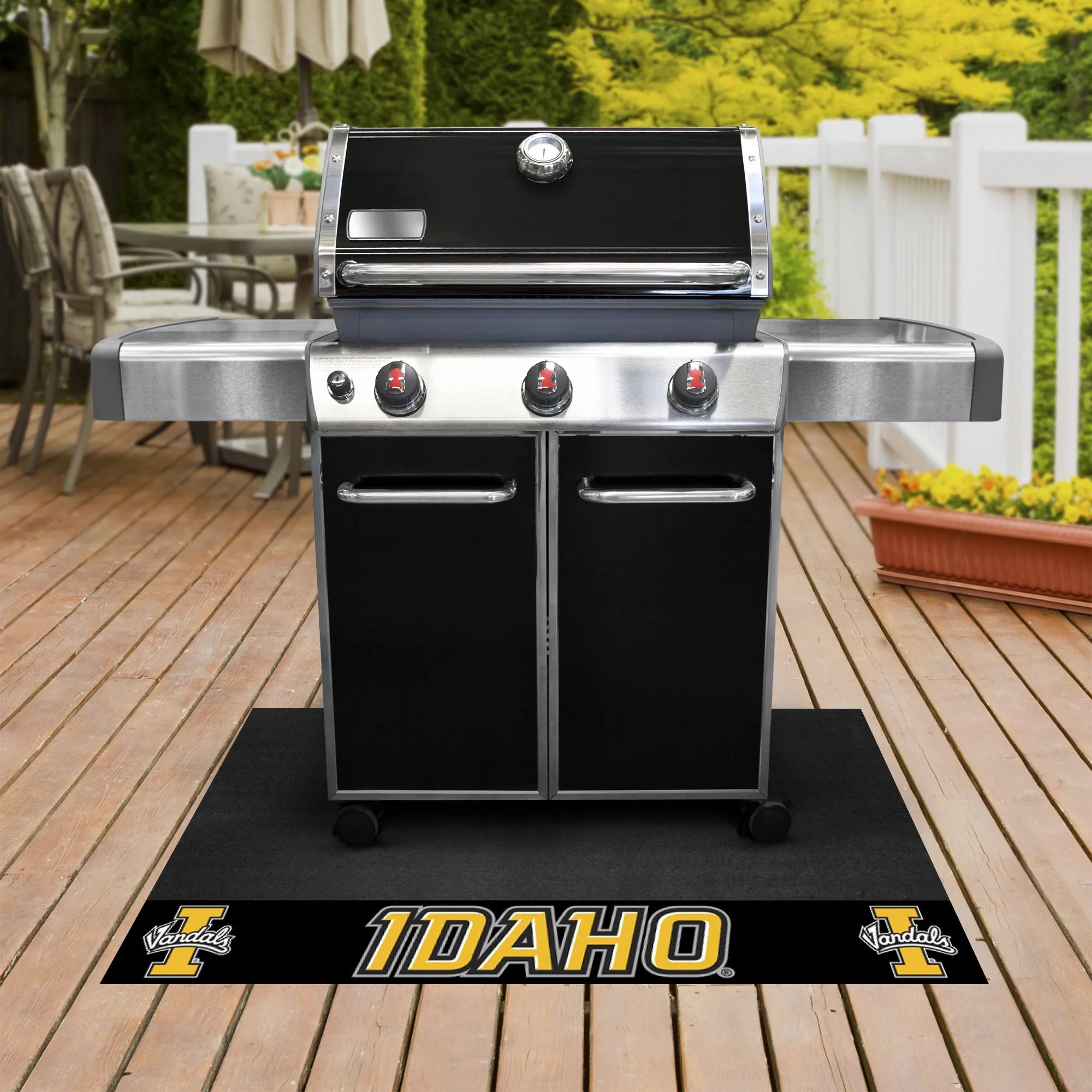 Idaho Vandals Vinyl Grill Mat - 26in. x 42in.