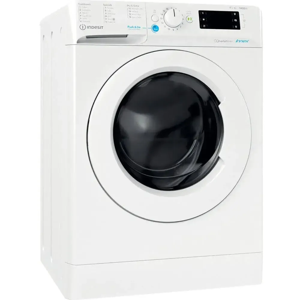 Indesit BDE86436XWUKN 8kg Wash 6kg Dry 1400rpm Freestanding Washer Dryer - White