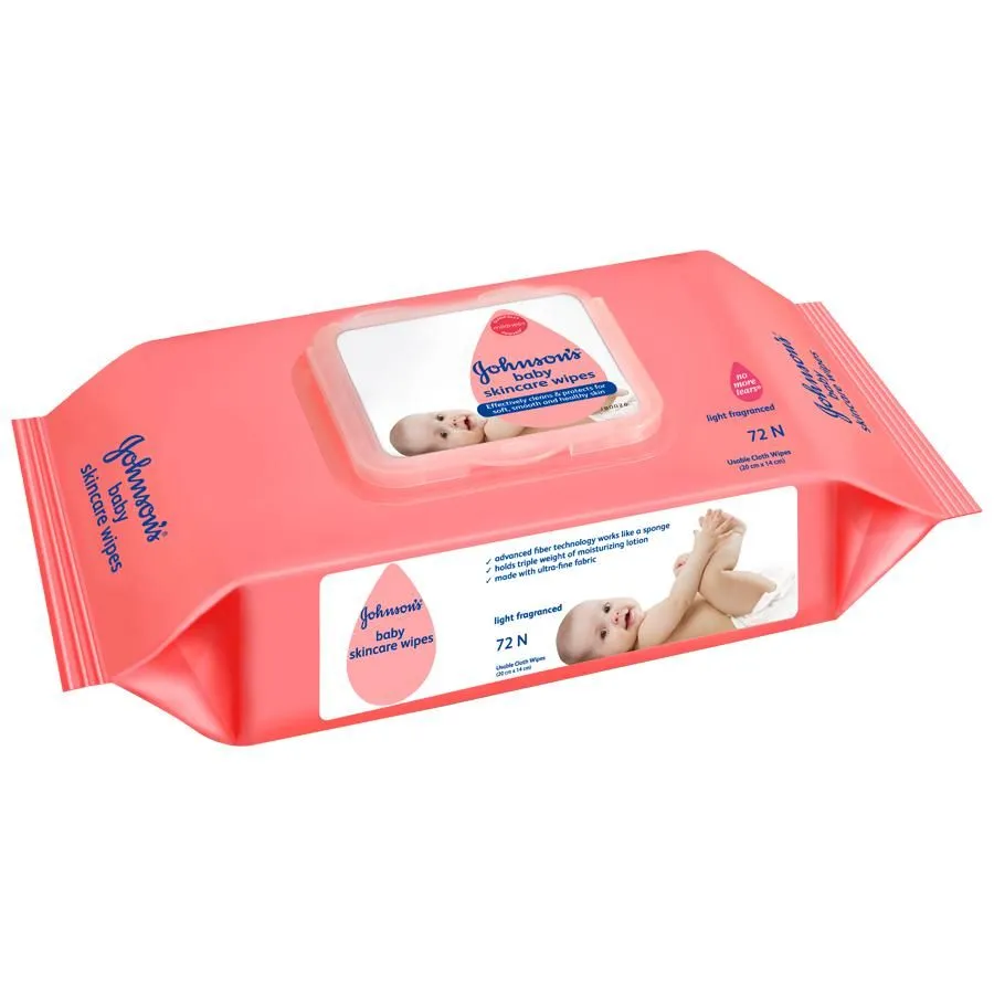 Johnson's Baby Skincare Wet Wipes - 72pcs