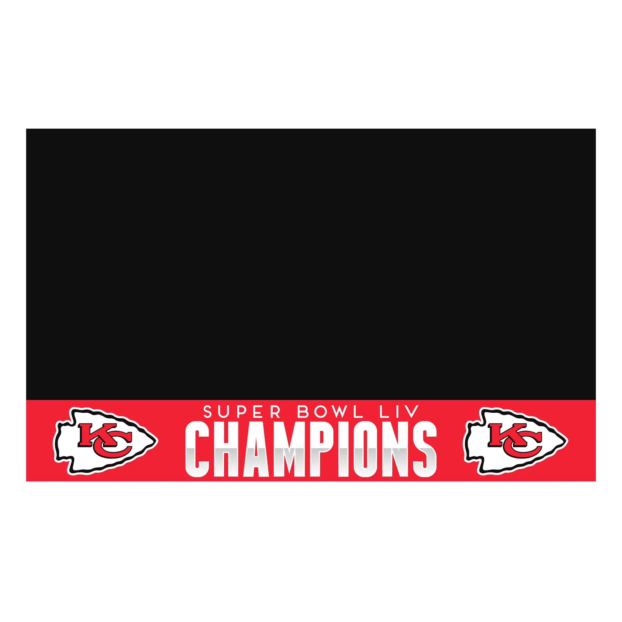 Kansas City Chiefs Vinyl Grill Mat - 26in. x 42in., 2020 Super Bowl LIV Champions