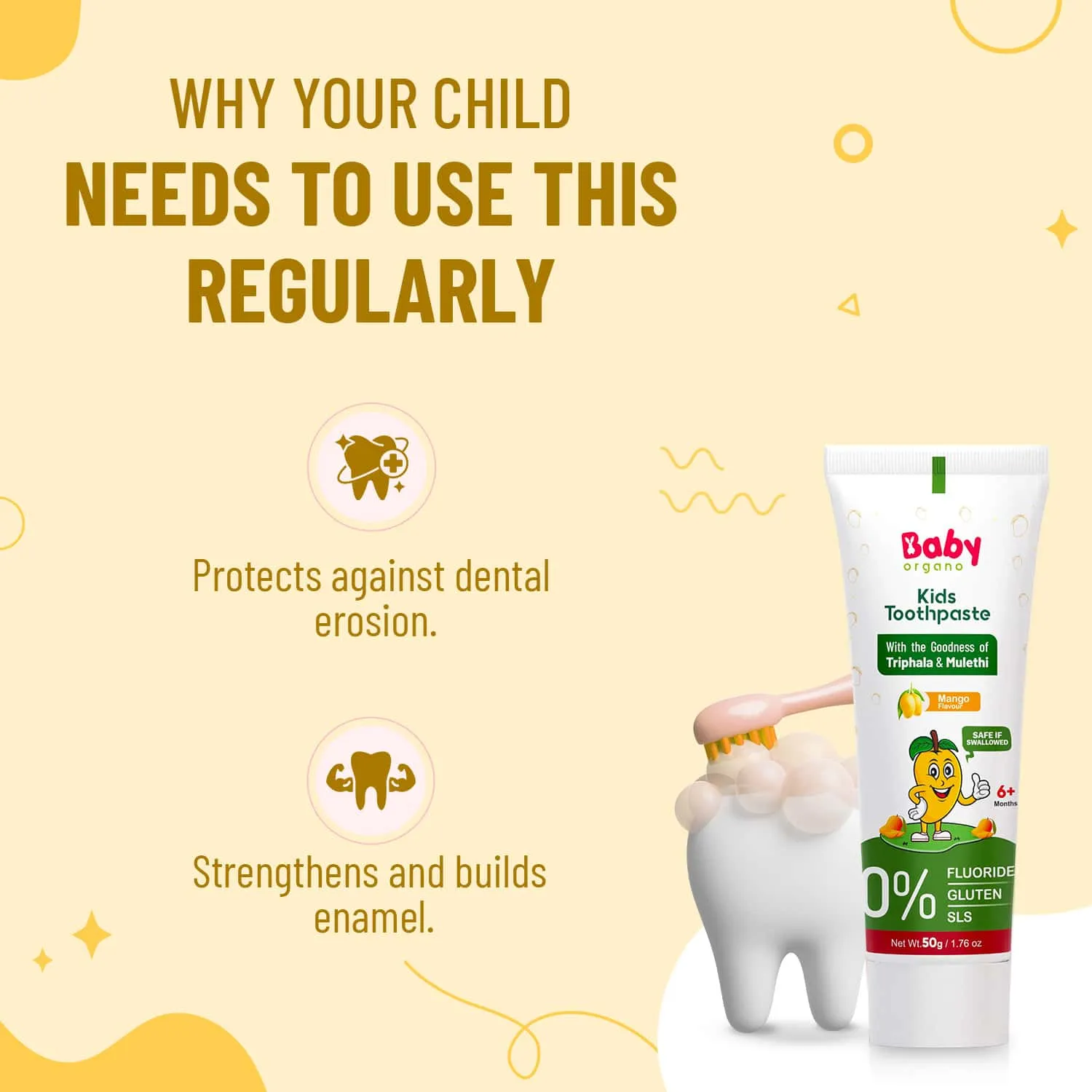 Kid's Toothpaste | Protection Against Cavities (6  Months)