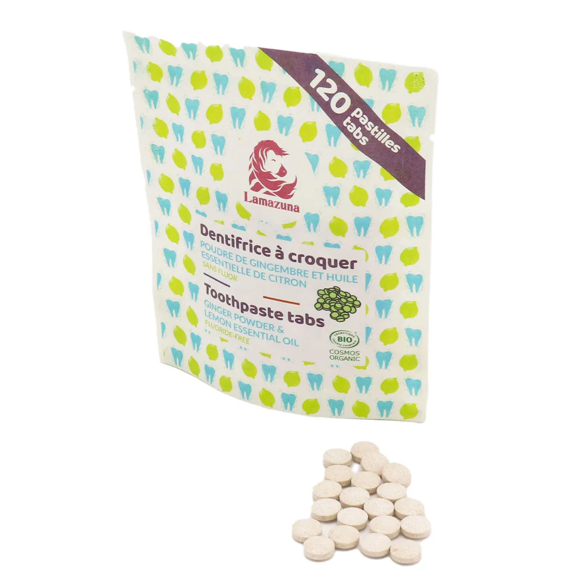 Lamazuna Toothpaste Tablets - Ginger & Lemon