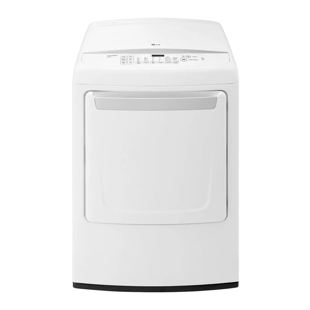 LG - 7.3 Cu. Ft. 8 Cycle Electric Dryer - White