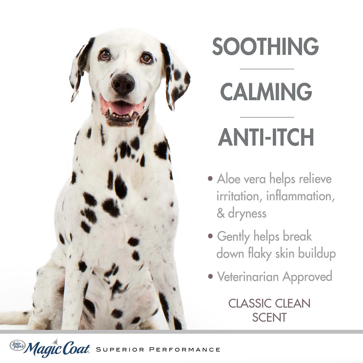 Magic Coat Medicated Dog Shampoo for Skin Allergies, 16 oz