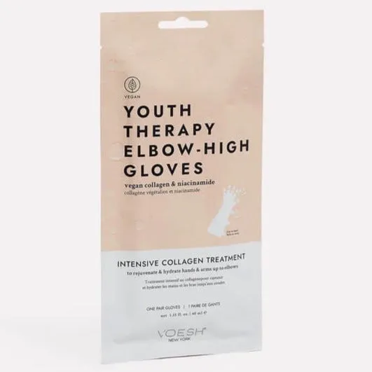 Moisturizing Elbow-High Gloves: Intensive Collagen Treatment