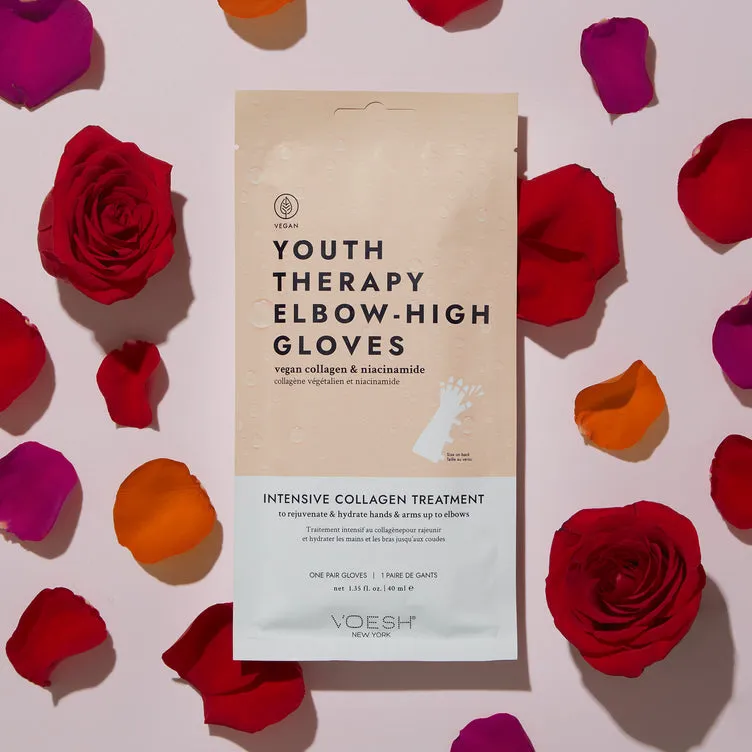 Moisturizing Elbow-High Gloves: Intensive Collagen Treatment