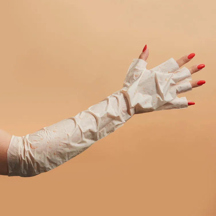 Moisturizing Elbow-High Gloves: Intensive Collagen Treatment