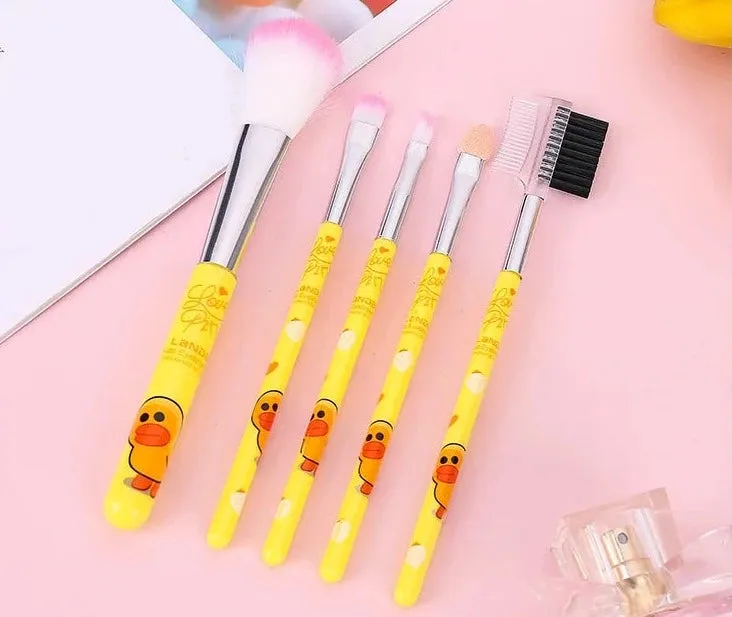 New 5 Cartoon Makeup Set Beginners 5 Makeup Brush Set Brush