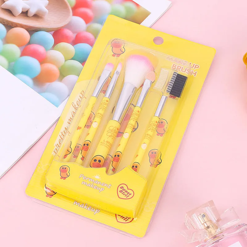 New 5 Cartoon Makeup Set Beginners 5 Makeup Brush Set Brush