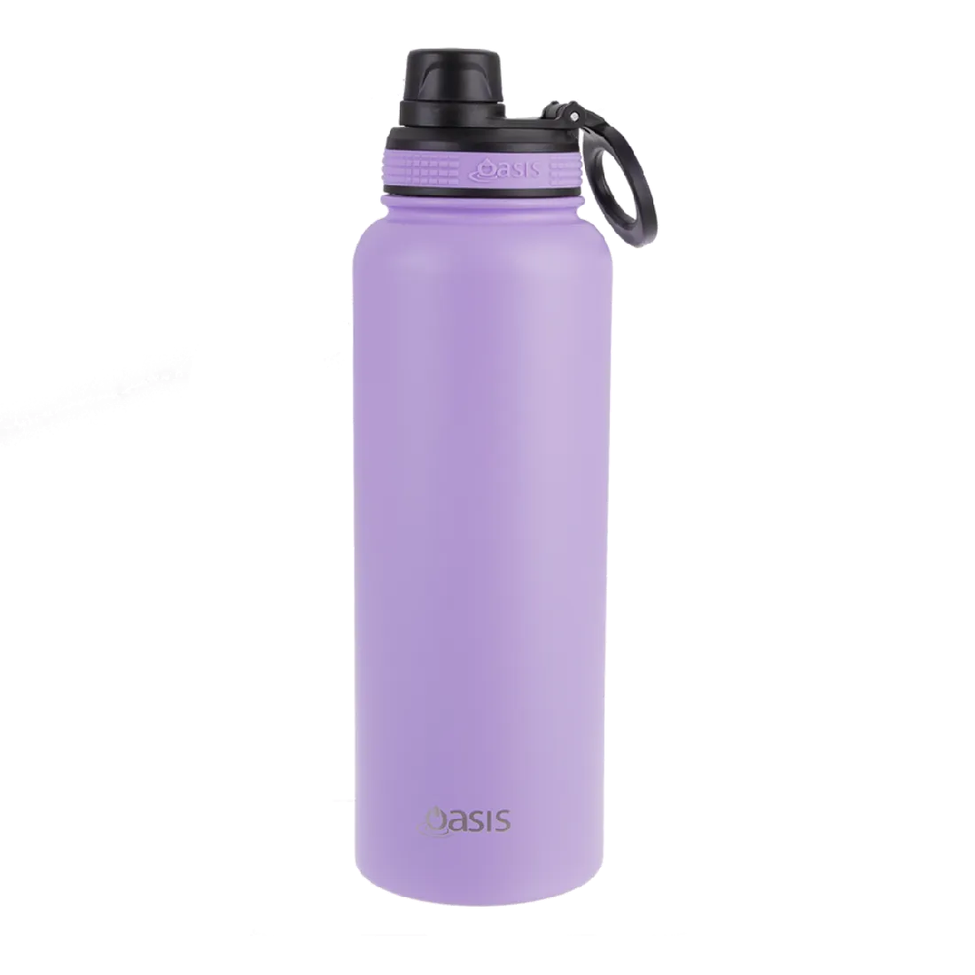 Oasis S/s Double Wall Insulated "challenger" Sports Bottle W/ Screw Cap 1.1l - Lavender