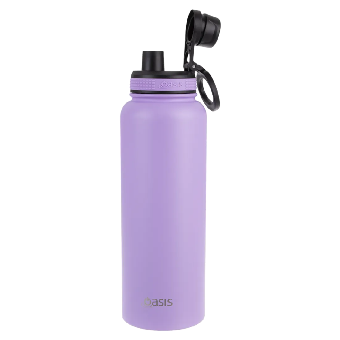 Oasis S/s Double Wall Insulated "challenger" Sports Bottle W/ Screw Cap 1.1l - Lavender