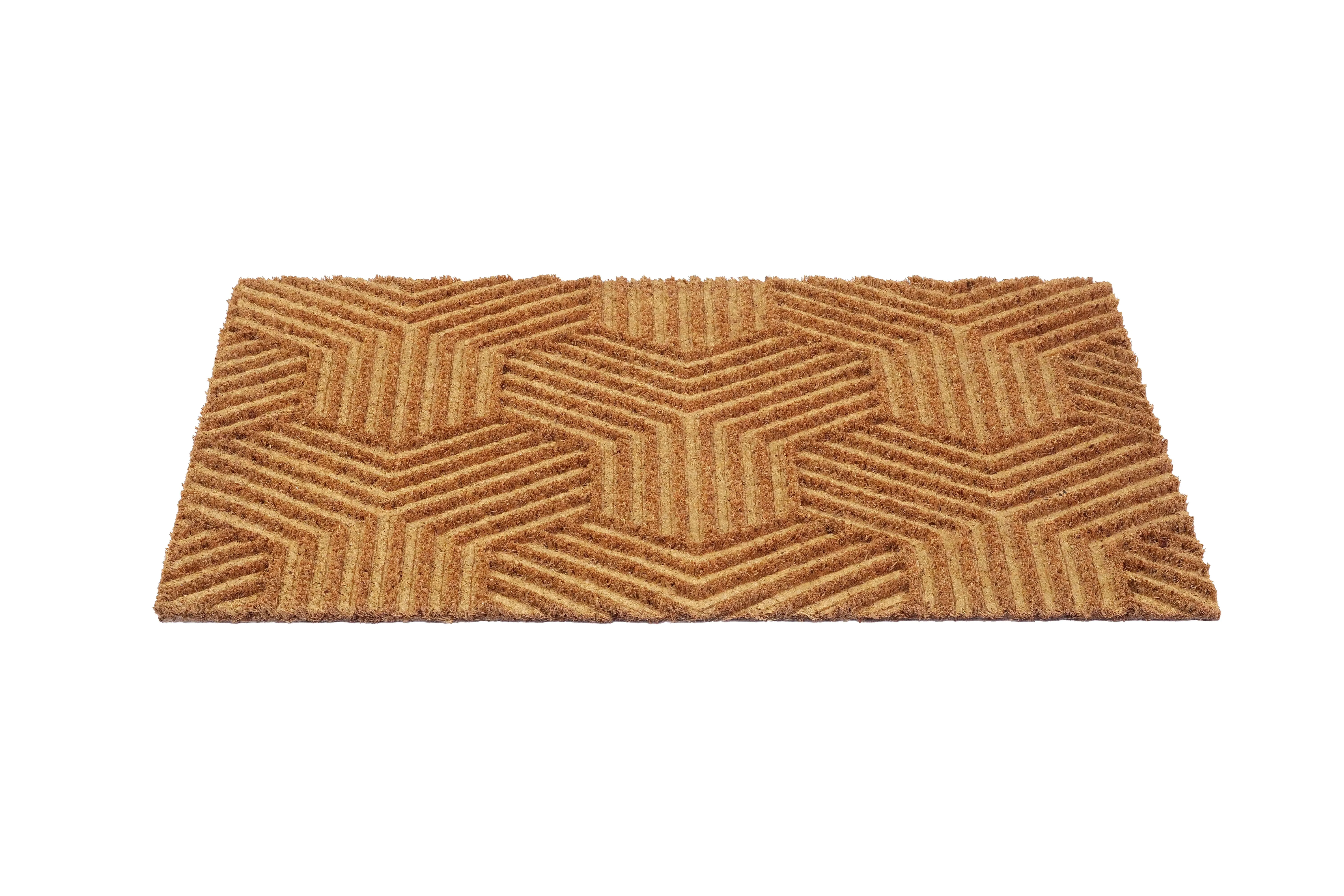 OnlyMat Elegant Anti-Skid Impression Design Mat - Kitchen, Welcome Entrance - Beige, 45 cm x 75 cm