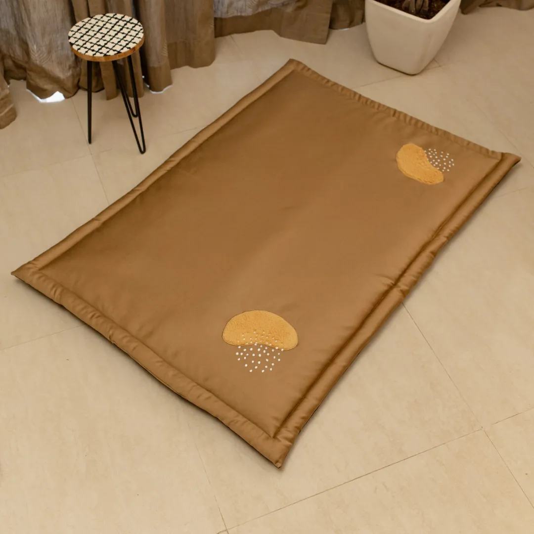 PoochMate OAK BOHO Khaki Cotton Mat : Cloud Burst