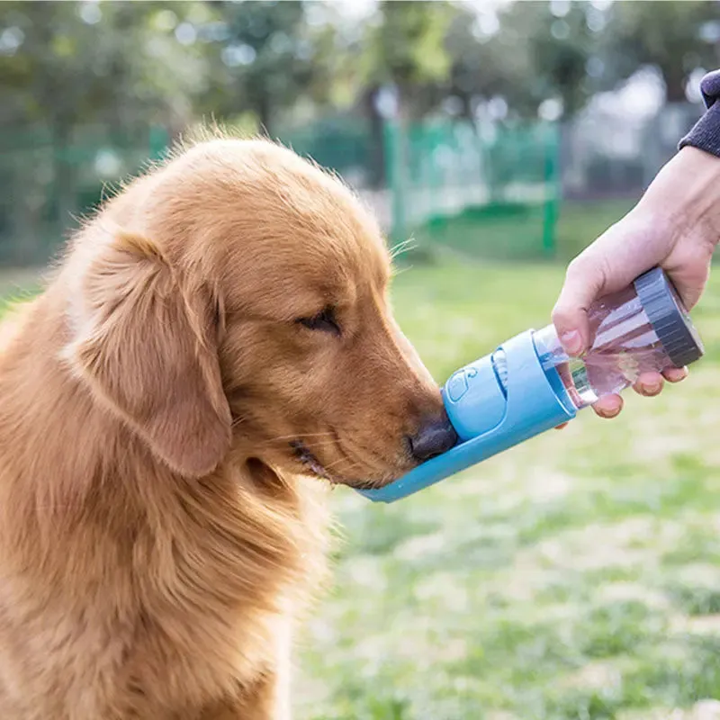 Portable Pet Plastic Water Bottle w/ Carbon Filter