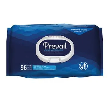 Prevail Wipes - White - 12" x 8"