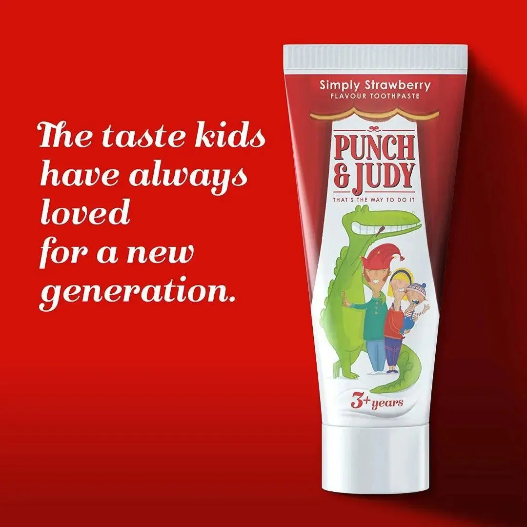 Punch & Judy Simply Strawberry Toothpaste- 50ml Toothpaste