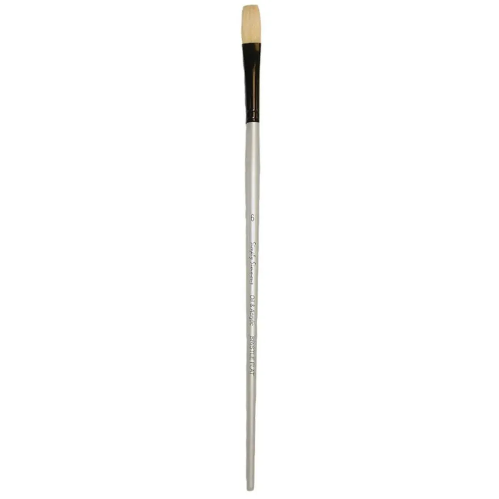 Simply Simmons Brushes - Long Handled Bristle Flat