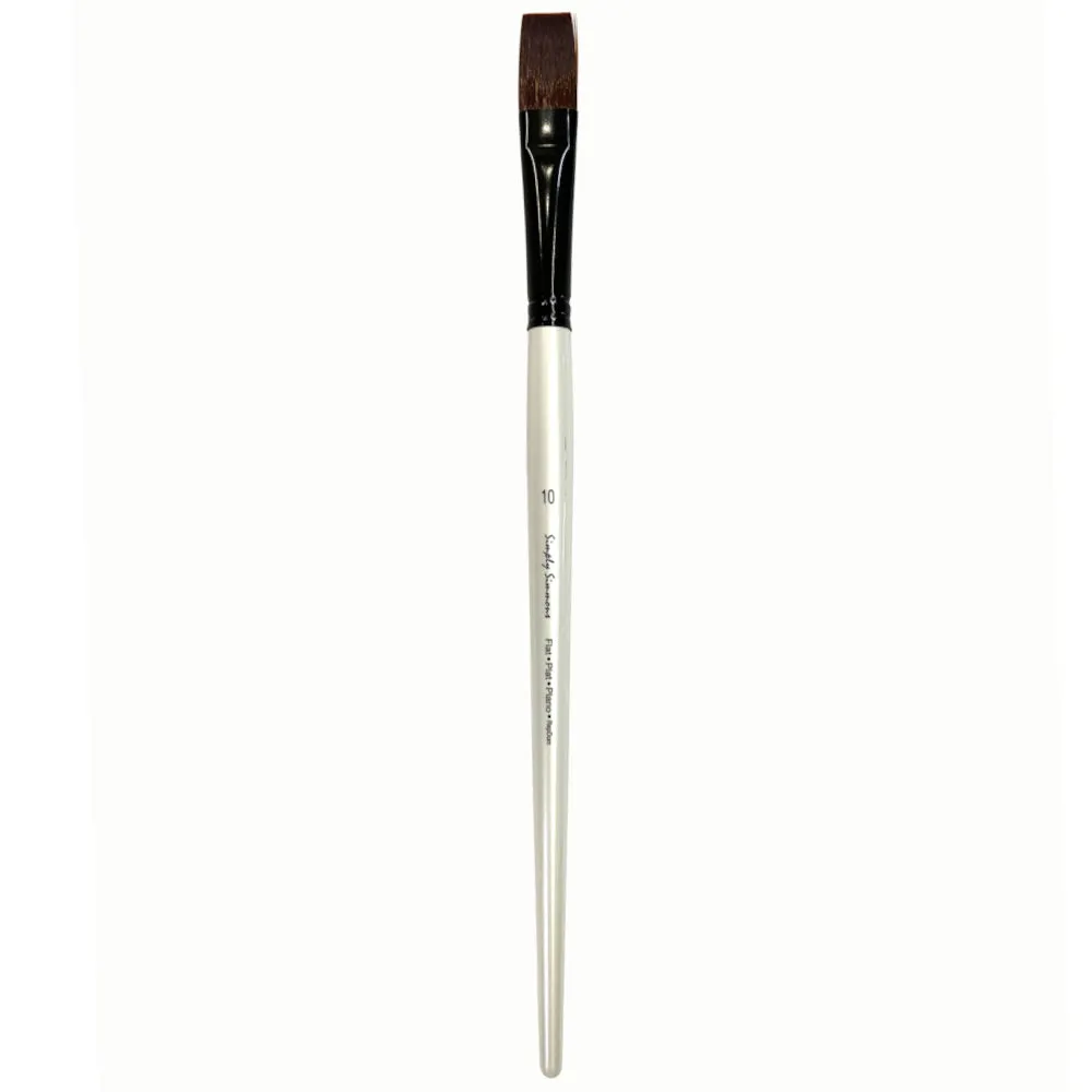 Simply Simmons Brushes - Long Handled Synthetic Flat