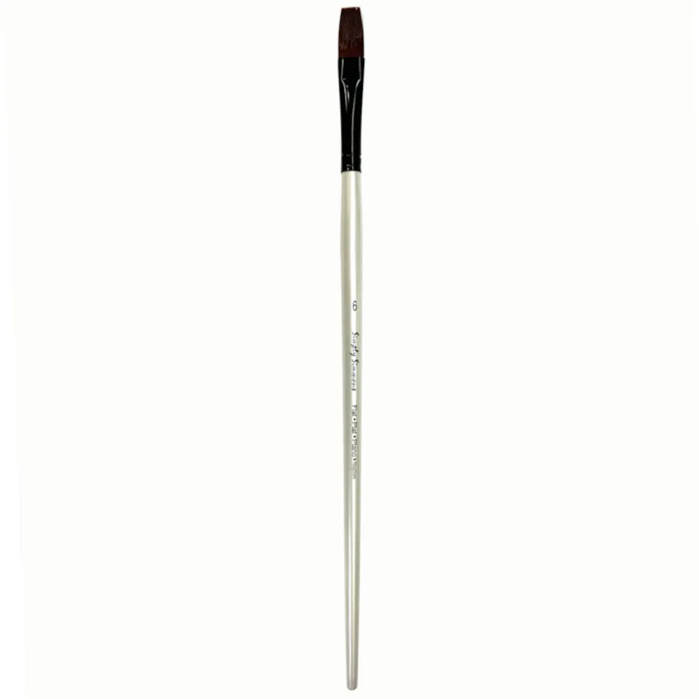 Simply Simmons Brushes - Long Handled Synthetic Flat